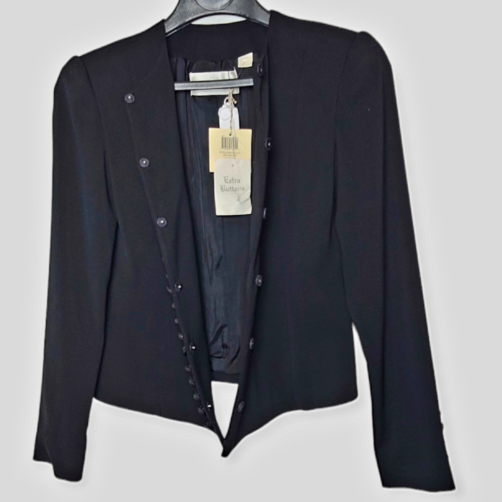 Dana Buchman Jacket Black Wool Lined Women's Size 4